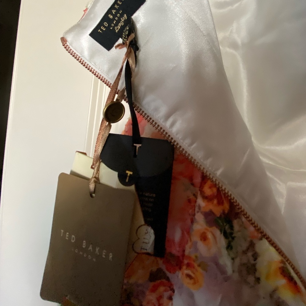 NWT Runway Ted Baker Senona Dress Size 4 Floral - Picture 5 of 16